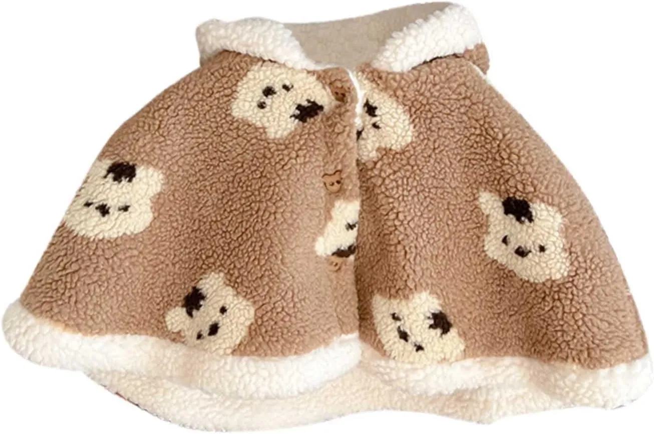 Big Girls Jackets And Coats Baby Toddler Boys Girls Wool Blend Winter Hooded Outerwear Capes Poncho Coat
