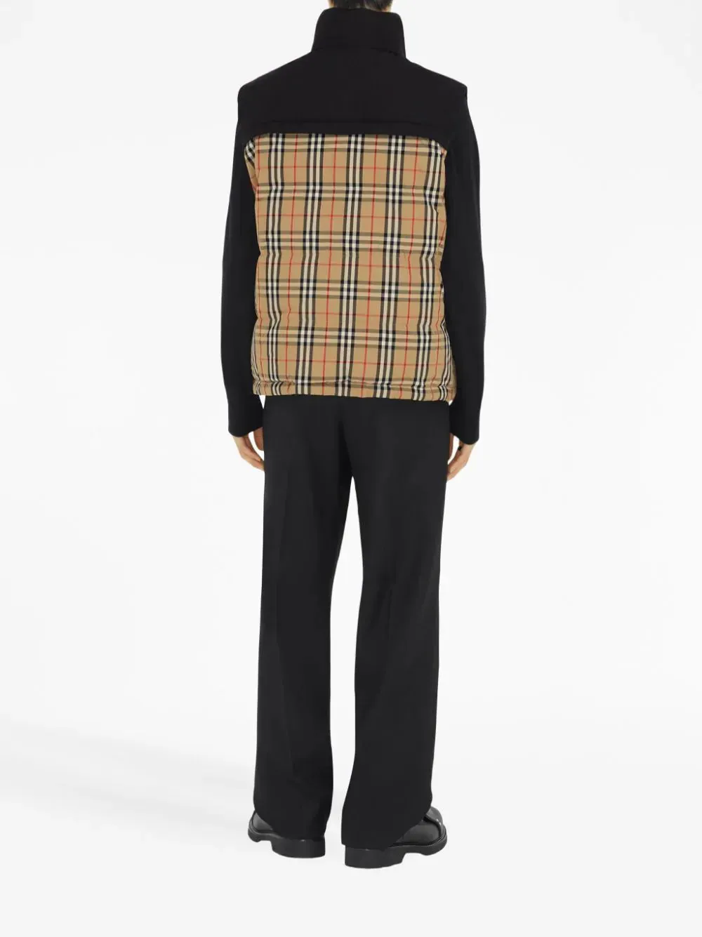 Check-Print Padded Gilet