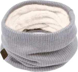 Infinity Scarf Winter Double-Layer Neck Warmer Knit Fleece Lined Circle Loop Scarves