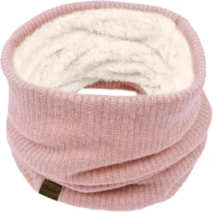 Infinity Scarf Winter Double-Layer Neck Warmer Knit Fleece Lined Circle Loop Scarves