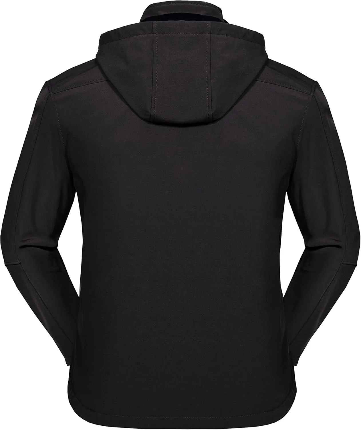 Little Donkey Andy Mens Softshell Jacket with Removable Hood, Fleece Lined