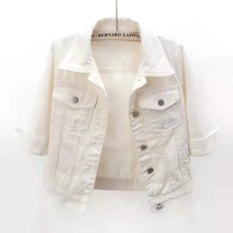 LVSANW Women Denim Jacket Spring Autumn Short Coat Pink Jean Jackets Casual Tops Purple Yellow Purple Blue Loose Tops Lady Outerwear