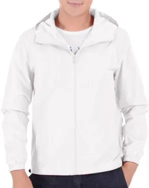 Mens Lightweight Waterproof Jacket Oversize Solid Full Zip Packable Windbreaker Raincoat Hiking Travle Athletic Coat