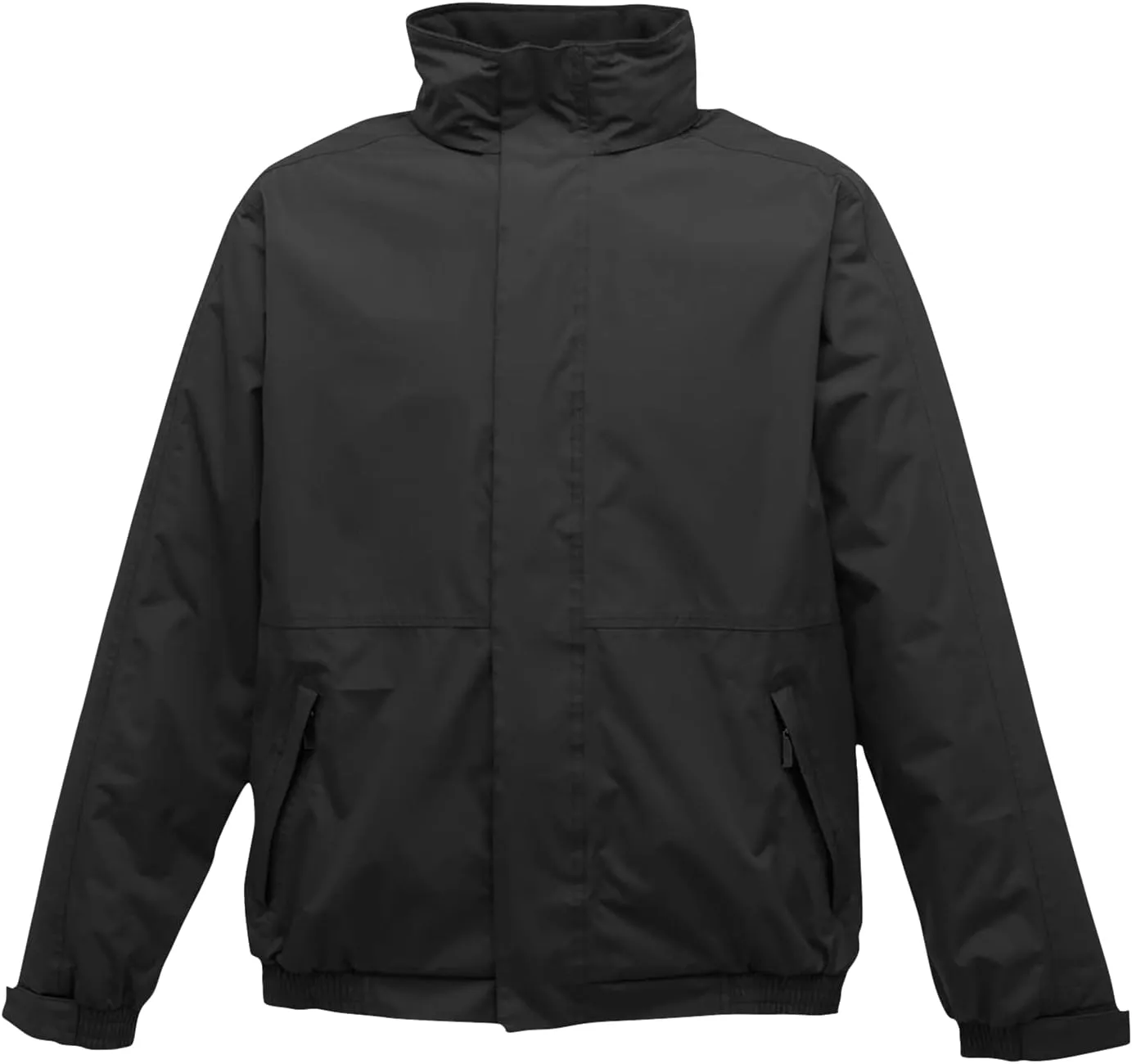 Men's Waterproof Fleece-Lined Bomber Jacket with Concealed Hood