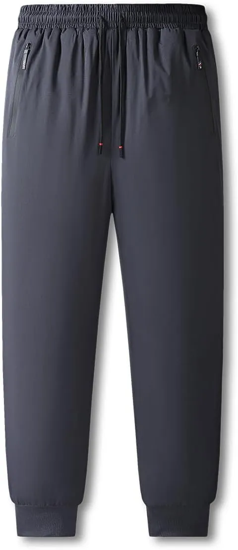 Mens Winter Pants Sherpa Lined Sweatpants Fleece Warm Jogger for Snowsport, Outdoor, Snow Cleaning