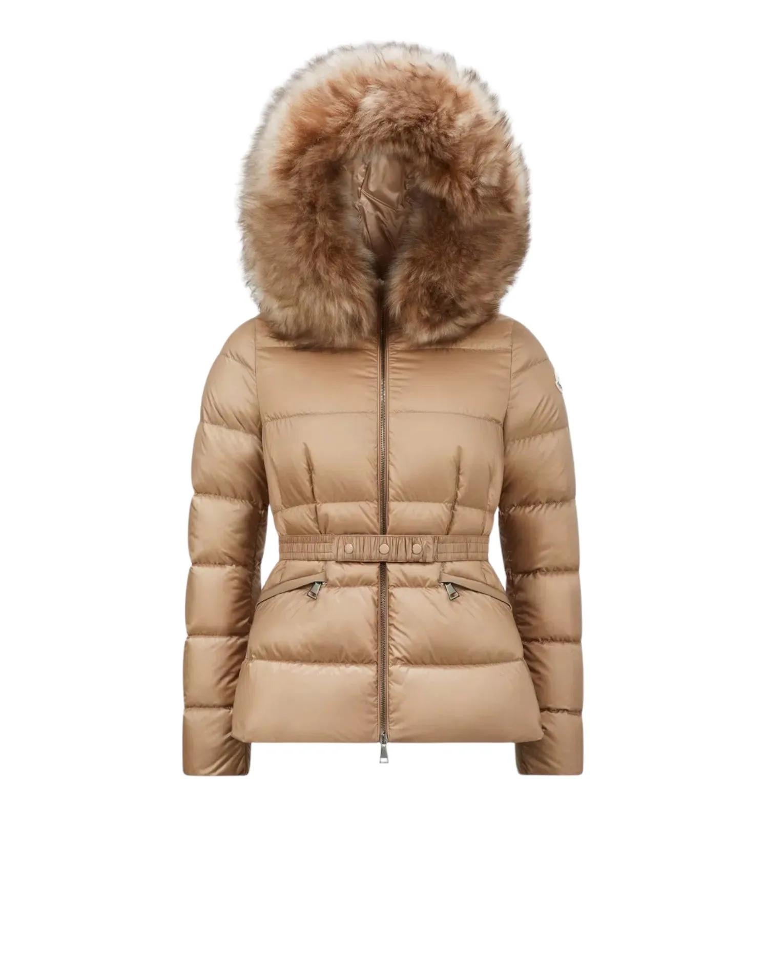 MONCLER BOED SHORT DOWN JACKET BEIGE