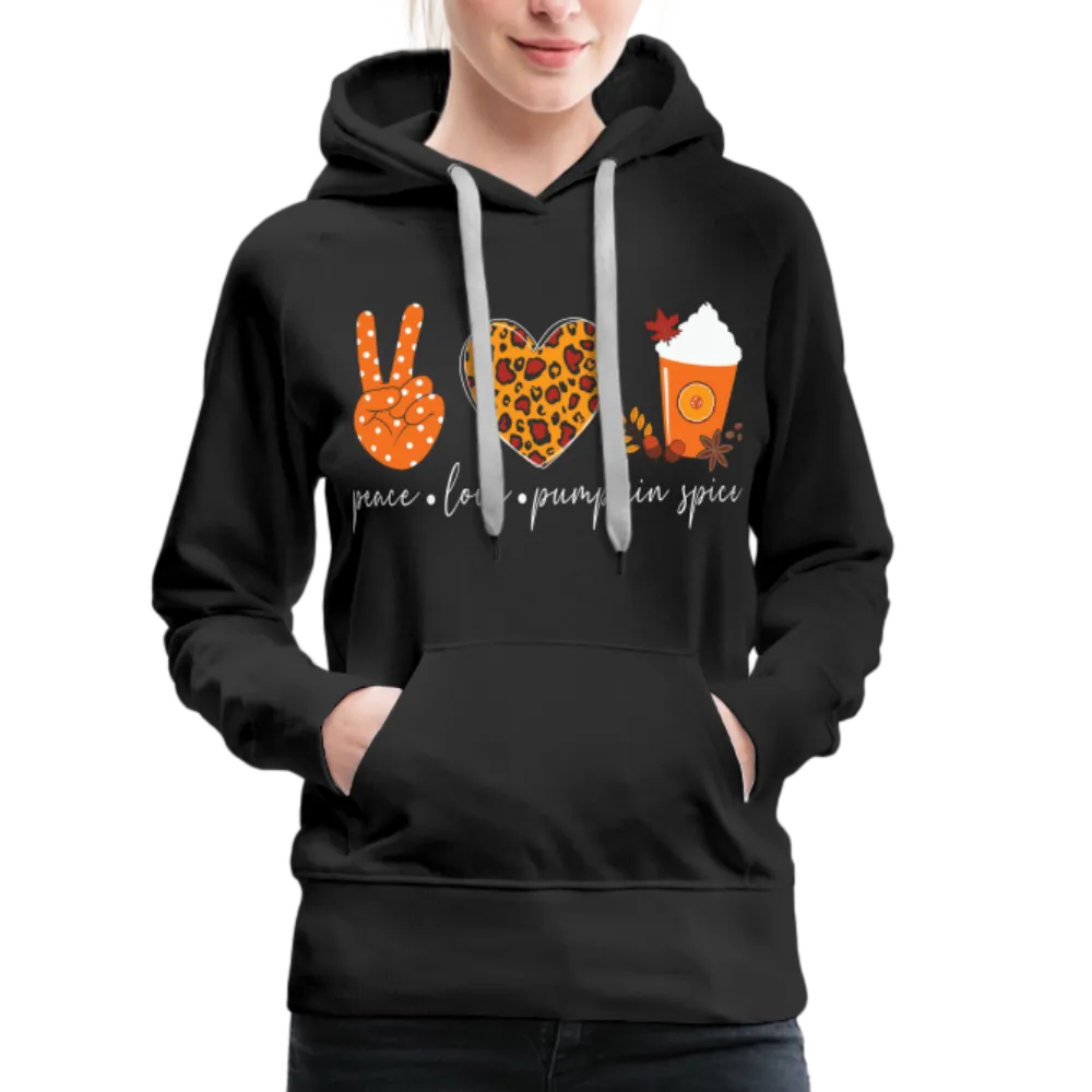 Peace Love Pumpkin Spice Women’s Premium Hoodie