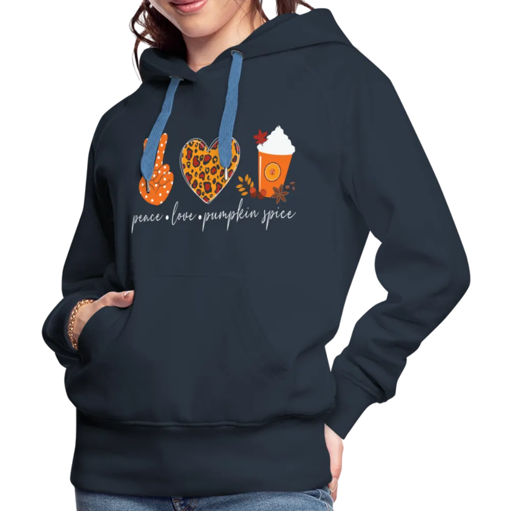 Peace Love Pumpkin Spice Women’s Premium Hoodie