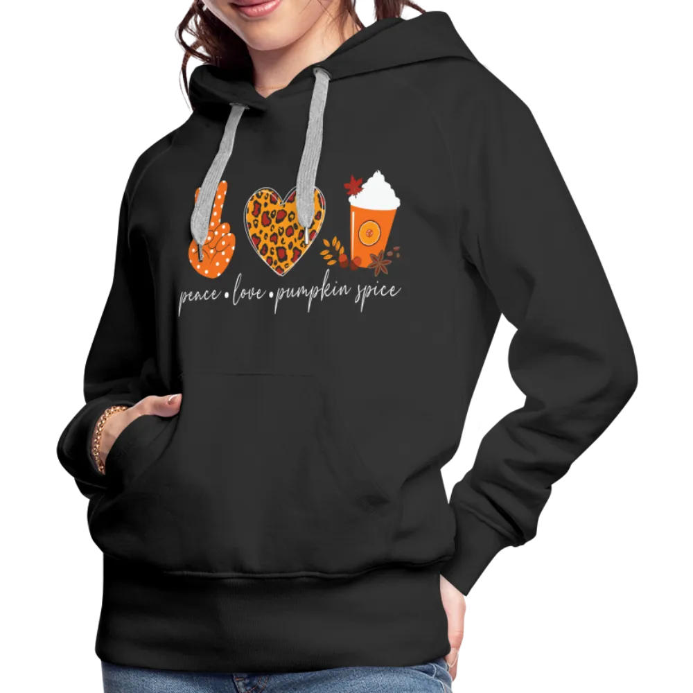 Peace Love Pumpkin Spice Women’s Premium Hoodie