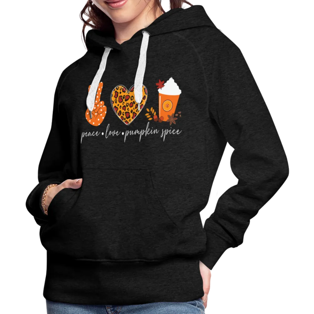 Peace Love Pumpkin Spice Women’s Premium Hoodie
