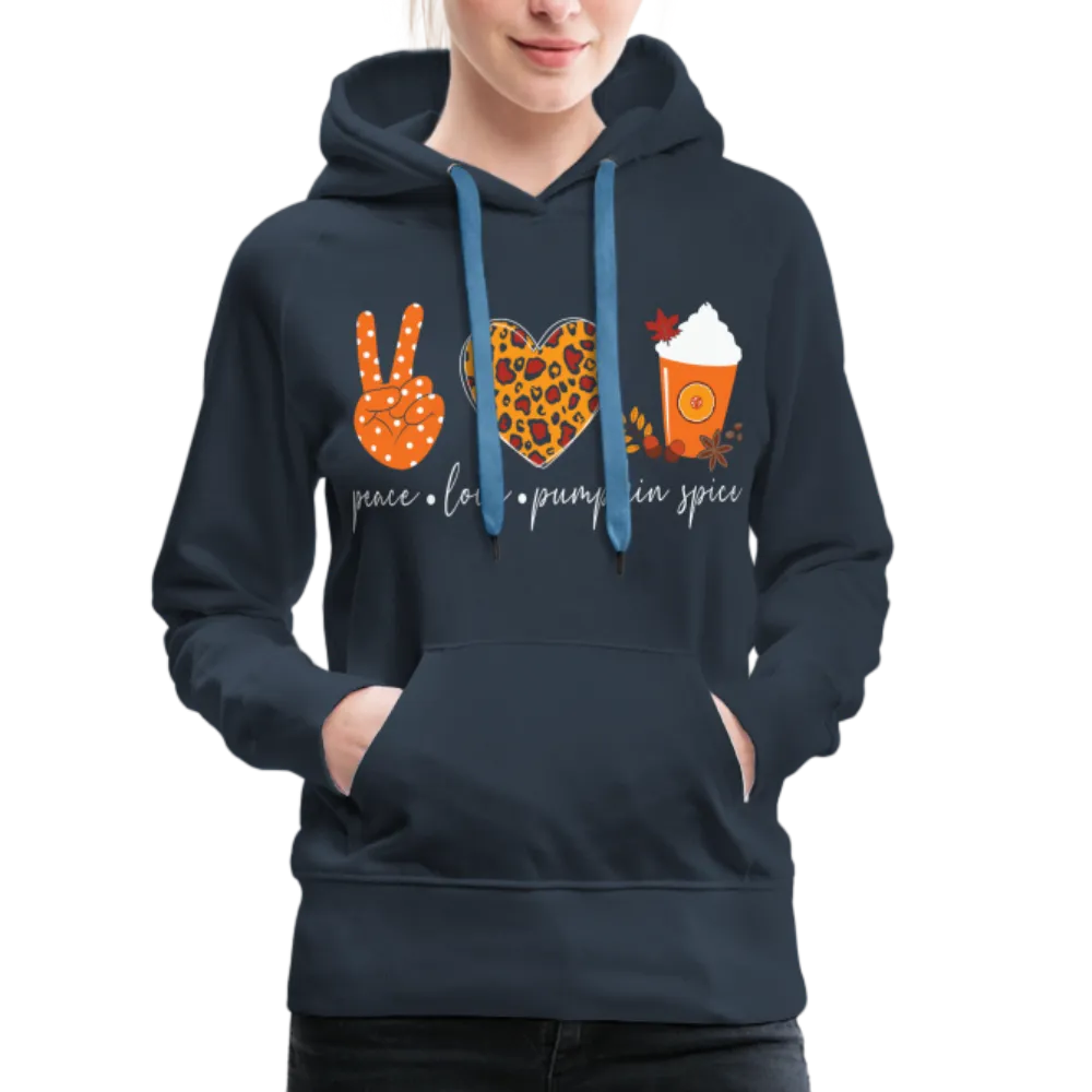 Peace Love Pumpkin Spice Women’s Premium Hoodie
