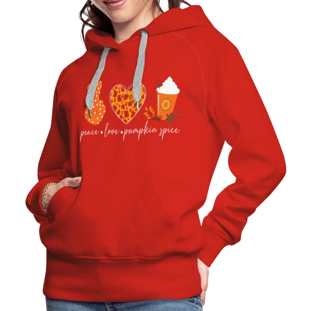Peace Love Pumpkin Spice Women’s Premium Hoodie