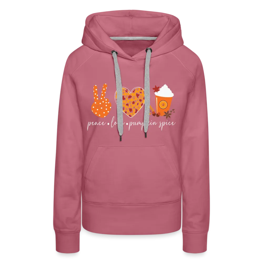 Peace Love Pumpkin Spice Women’s Premium Hoodie