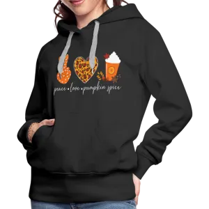 Peace Love Pumpkin Spice Women’s Premium Hoodie