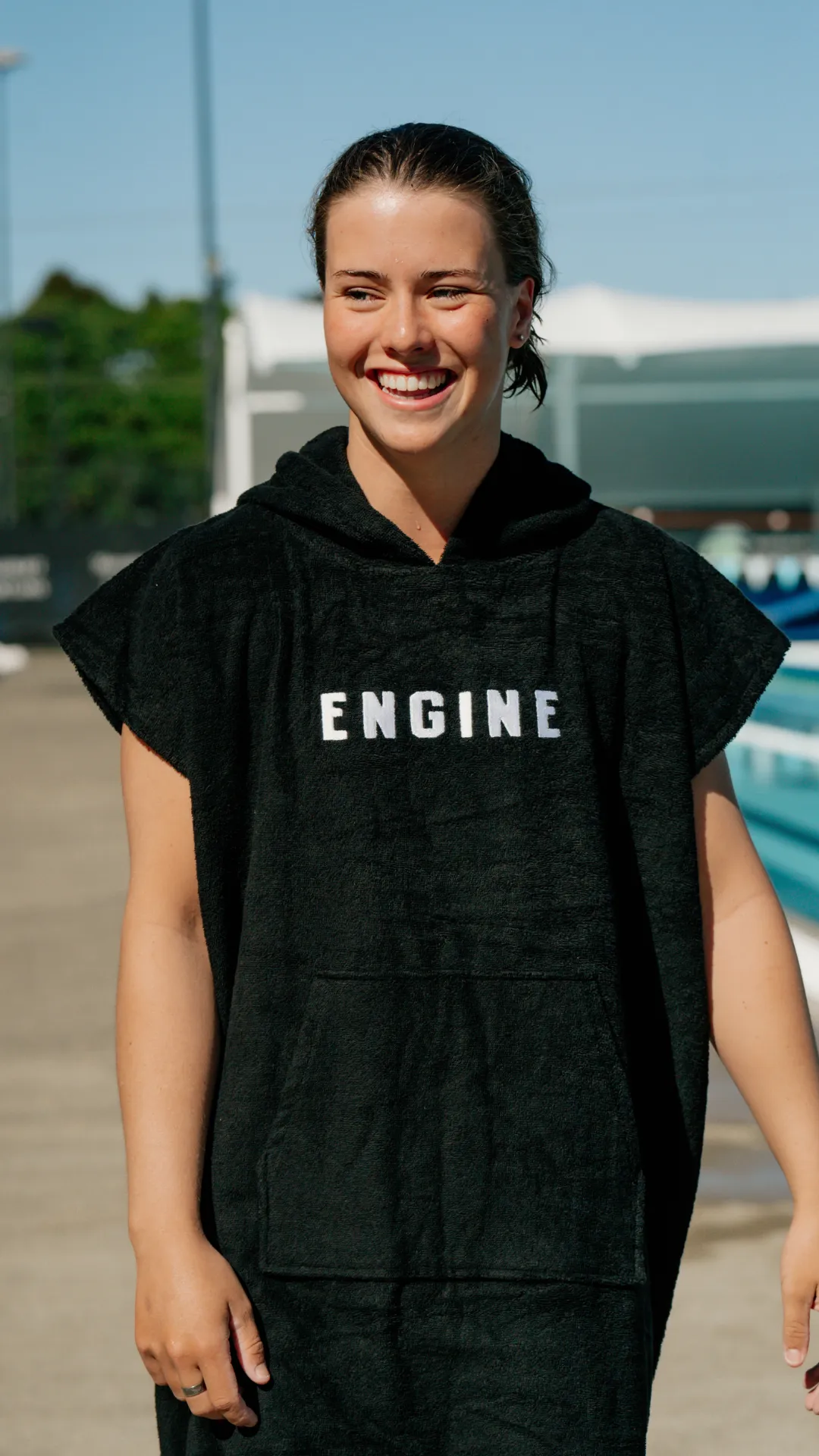 Short Sleeve Hooded Towel