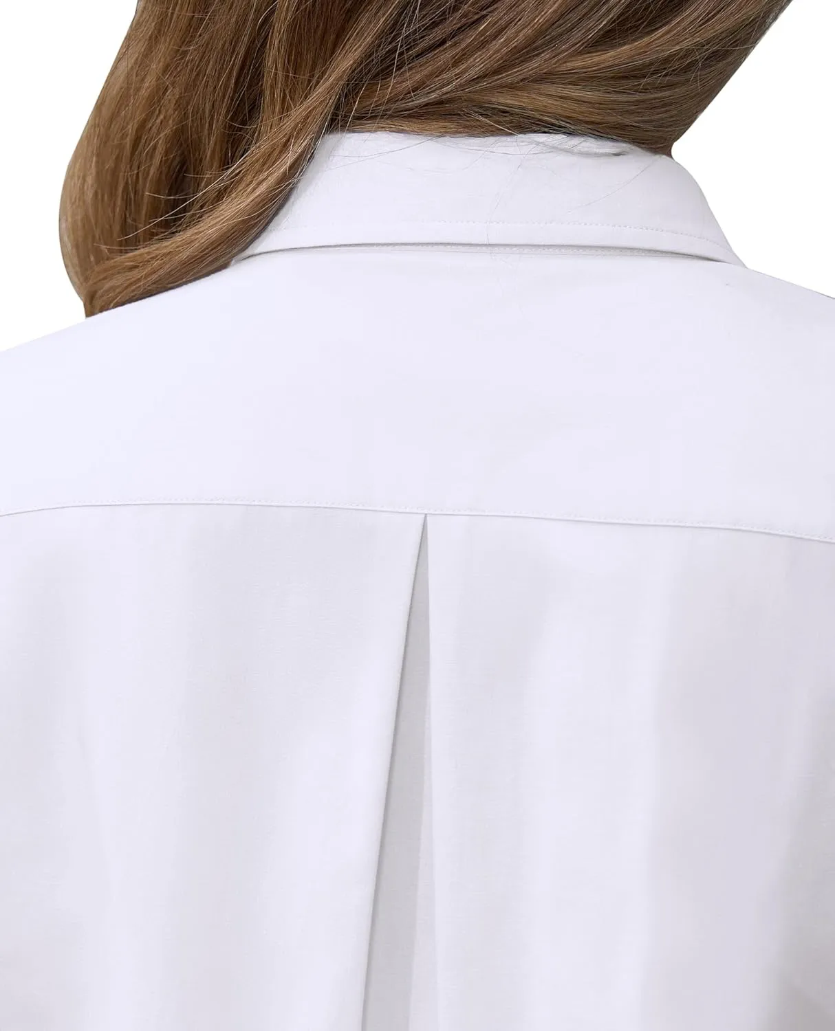 siliteelon Short Sleeve Button Dress Shirts for Women Cotton Button Down Shirts for Women Slim Fit Blouse Top 3/4 Sleeve