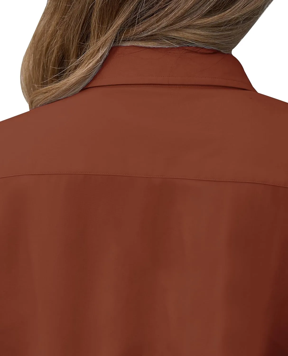 siliteelon Short Sleeve Button Dress Shirts for Women Cotton Button Down Shirts for Women Slim Fit Blouse Top 3/4 Sleeve