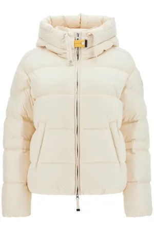 tilly hooded down jacket PWPUHY32 MOONBEAM