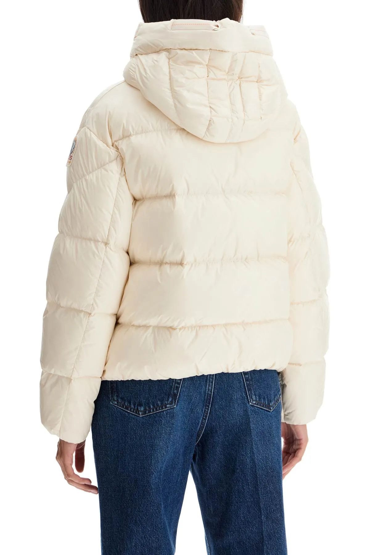 tilly hooded down jacket PWPUHY32 MOONBEAM