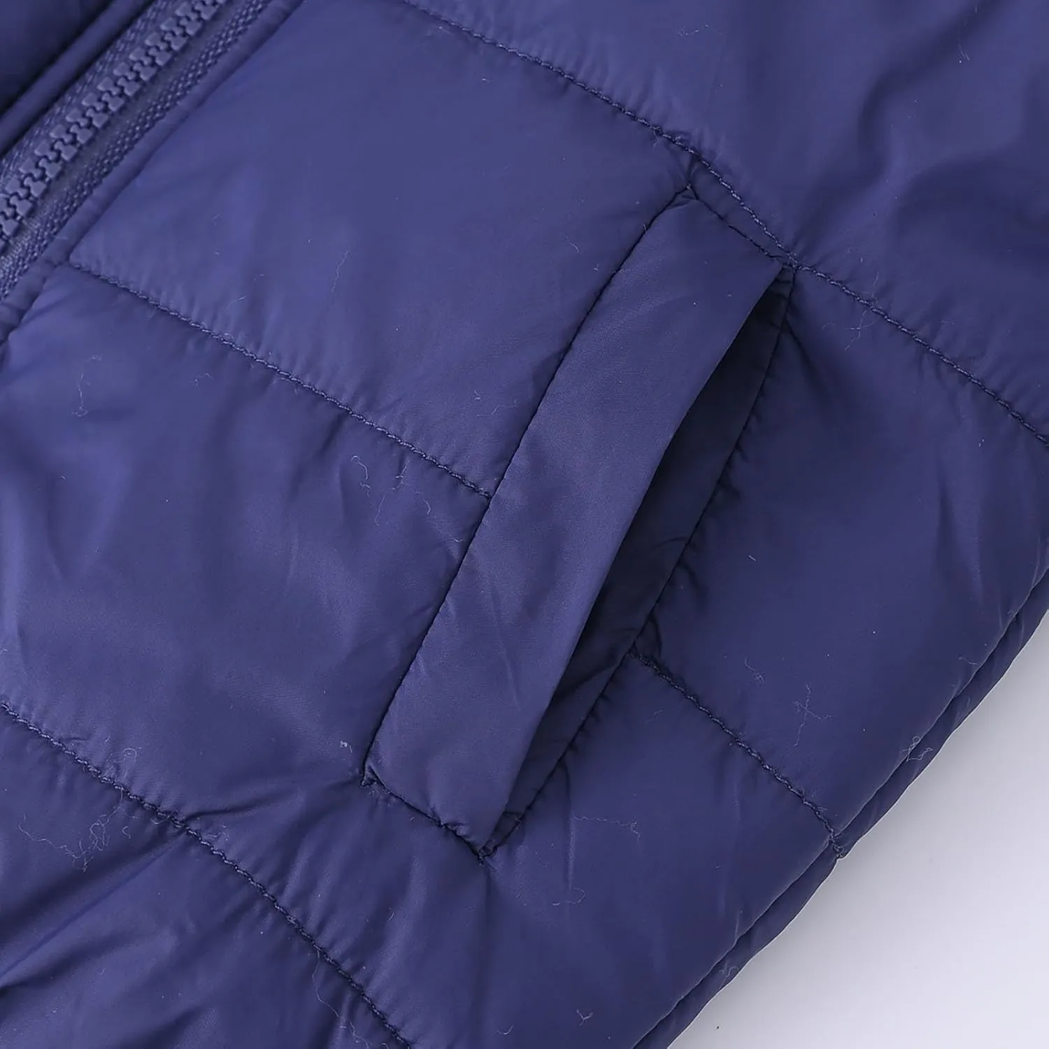 Toddler Boys Down Jacket Fur Hood Thick Warm Winter Coat Parka Fleece Lined Quilted Padded Outerwear