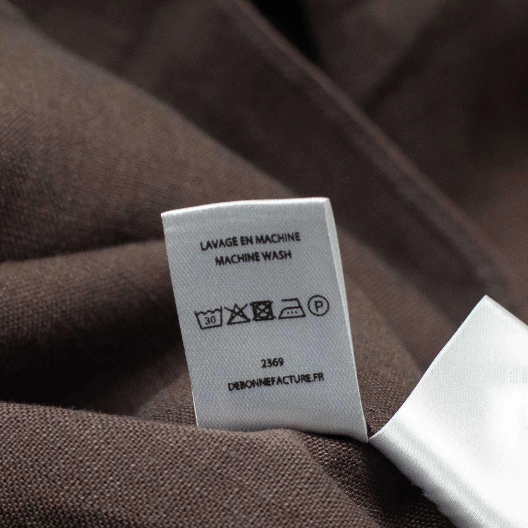 Two pocket overshirt in Plum Belgian linen